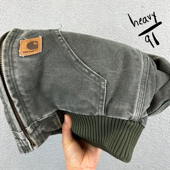 Carhartt Boy's Canvas Bomber Jacket Size Medium - Picture 8 of 9